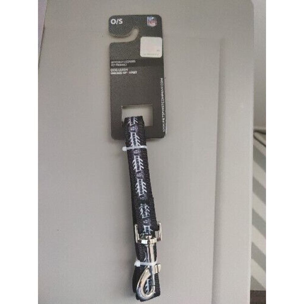Dog Leash Las Vegas Raiders NFL Football Officially Black 5ft One Size 60"